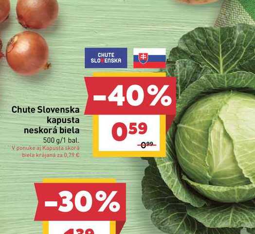 Chute Slovenska kapusta neskorá biela 500 g/1 bal. 