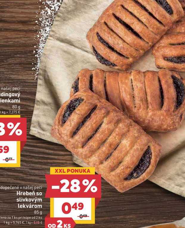 Hrebeň so slivkovým lekvárom 85g