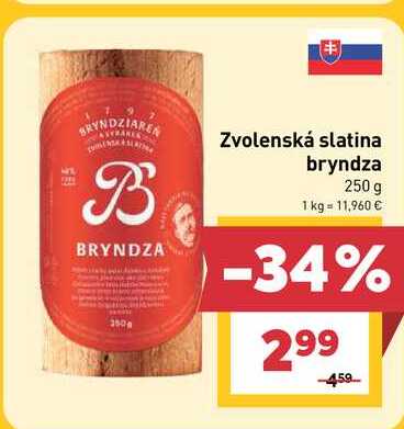 Zvolenská slatina bryndza 250 g