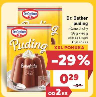 Dr. Oetker puding rôzne druhy 38g-46g 