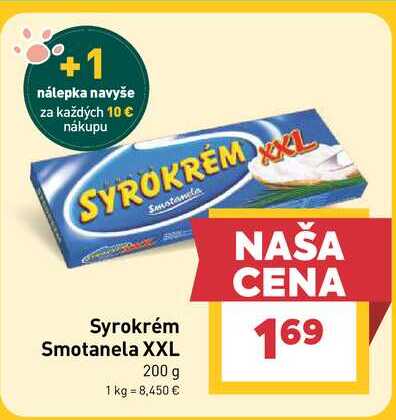 Syrokrém Smotanela XXL 200 g 