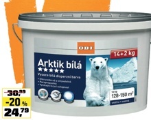 OBI FARBA ARKTIK BIELA 14+2KG