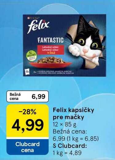 Felix kapsičky pre mačky 12 × 85 g