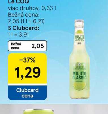 Le COQ viac druhov 0.33L