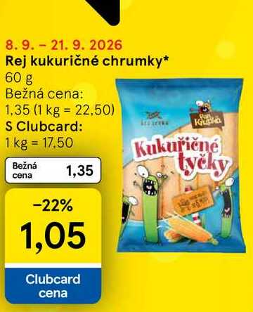 Rej kukuričné chrumky 60 g