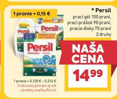 Persil prací gél 100 praní