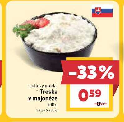 Treska v majonéze 100 g 