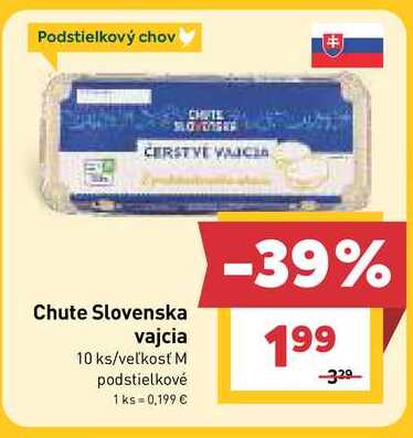 Chute Slovenska vajcia 10 ks/veľkosť M