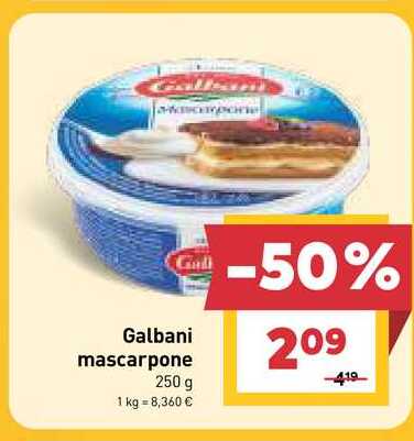 Galbani mascarpone 250 g