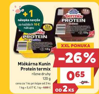 Kunín Proteín termix rôzne druhy 120 g