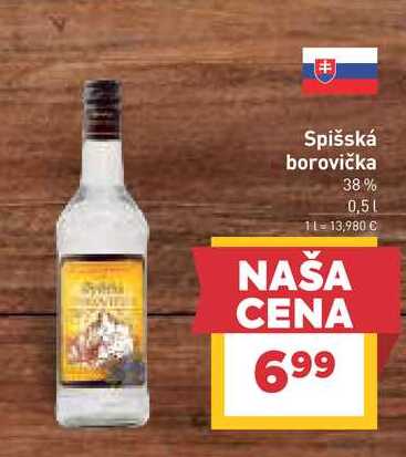 Spišská Borovička 0,5 l v akcii