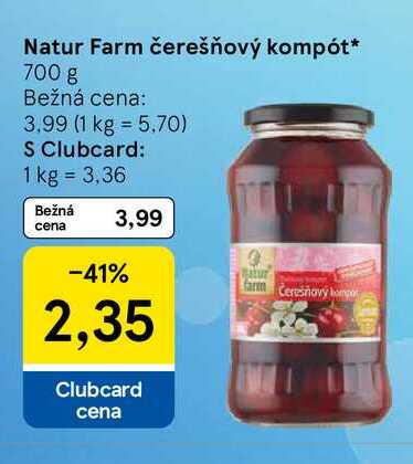 Natur Farm čerešňový kompót 700 g