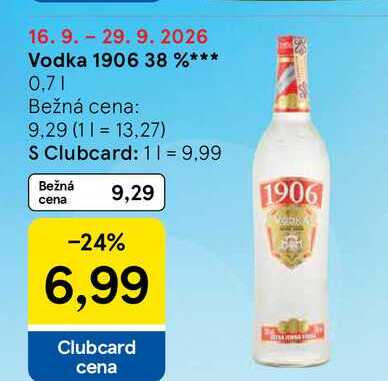 Vodka 1906 38 % 0,7l v akcii