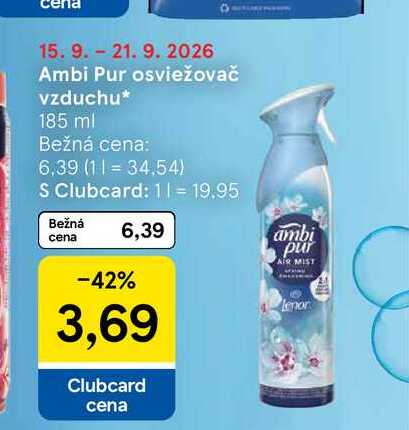 Ambi Pur osviežovač vzduchu 185 ml