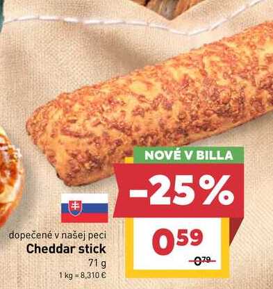 Cheddar stick 71 g 