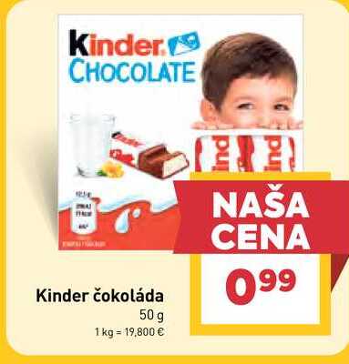 Kinder čokoláda 50 g