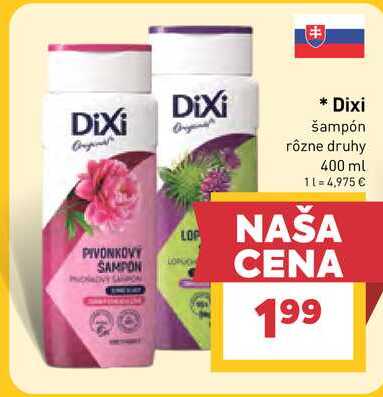 Dixi šampón rôzne druhy 400 ml