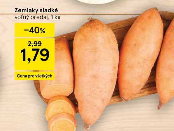 Zemiaky sladké voľný predaj, 1 kg