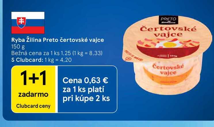 Ryba Žilina Preto čertovské vajce 150 g