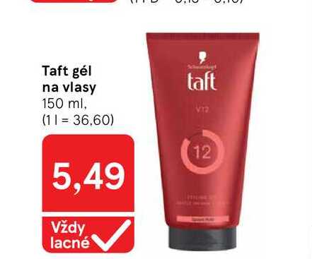 Taft gél na vlasy 150 ml