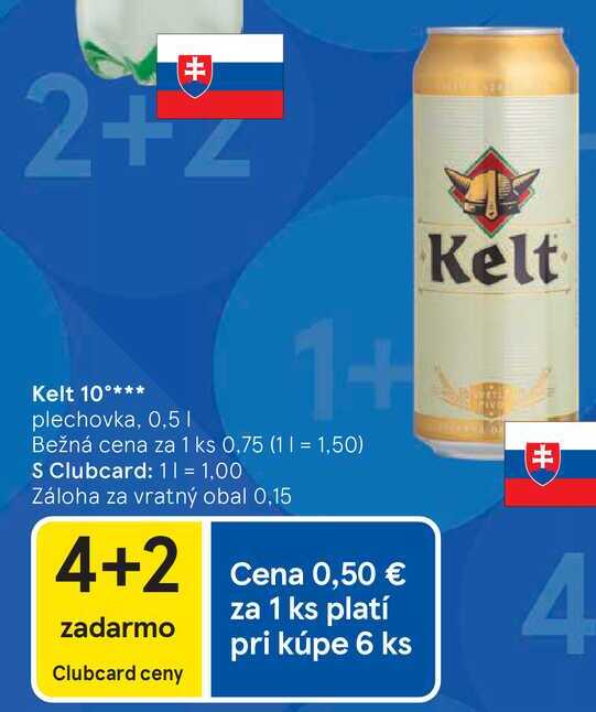 Kelt 10° plechovka, 0,5 l