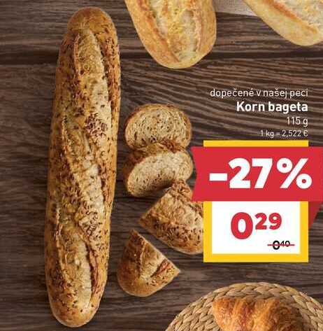 Korn bageta 115g 