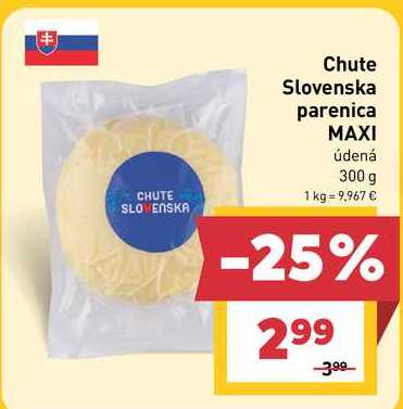 Chute Slovenska parenica MAXI údená 300 g