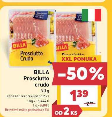 BILLA Prosciutto crudo 90 g
