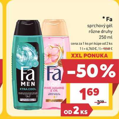 Fa sprchový gél rôzne druhy 250 ml