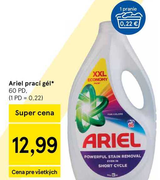Ariel prací gél 60 PD