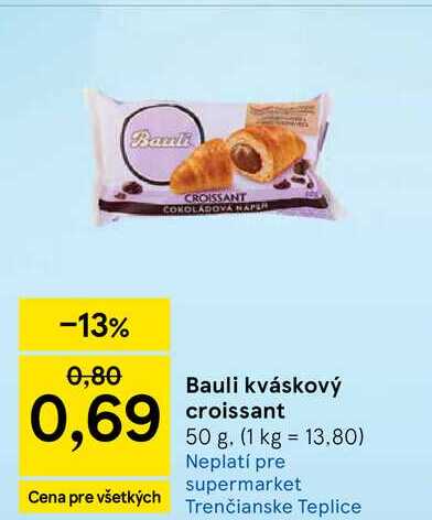 Bauli kváskový croissant 50 g