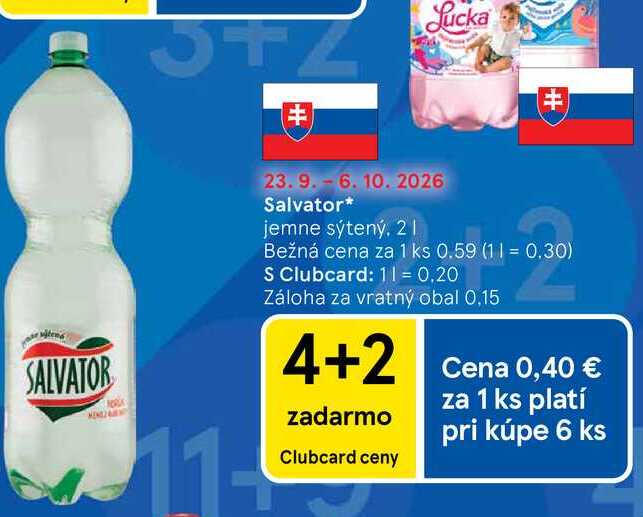 Salvator jemne sýtený, 2l