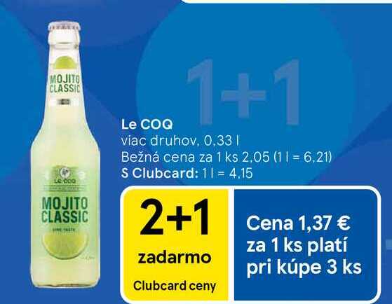 LE COQ 0.33 l
