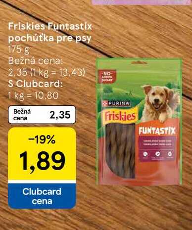 Friskies Funtastix pochúťka pre psy 175 g