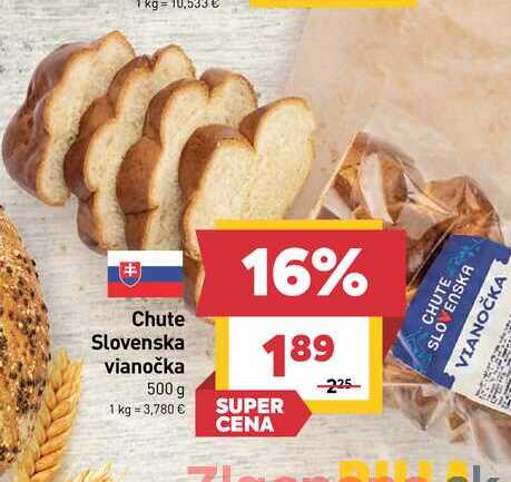 Chute Slovenska vianočka 500 g 