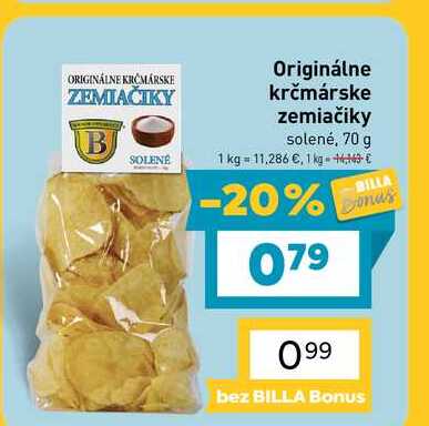 Originálne krčmárske zemiačiky solené, 70 g