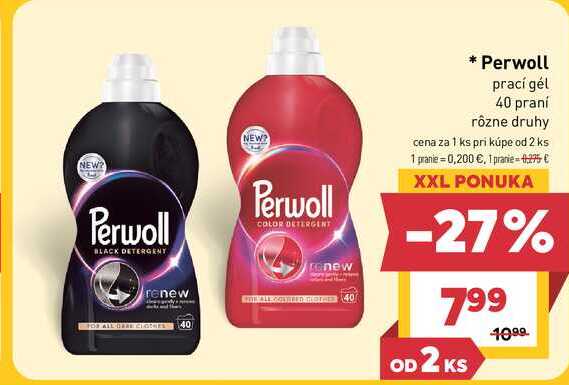Perwoll prací gél 40 praní
