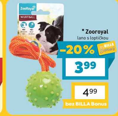 Zooroyal lano s loptičkou