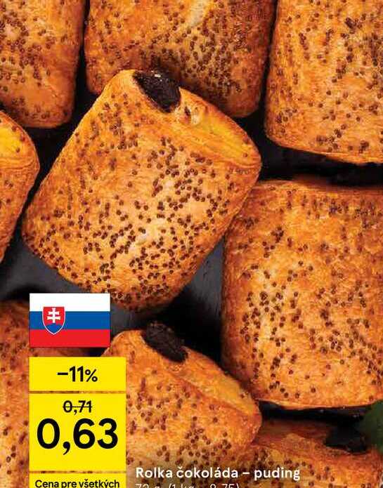 Rolka čokoláda - puding 72g