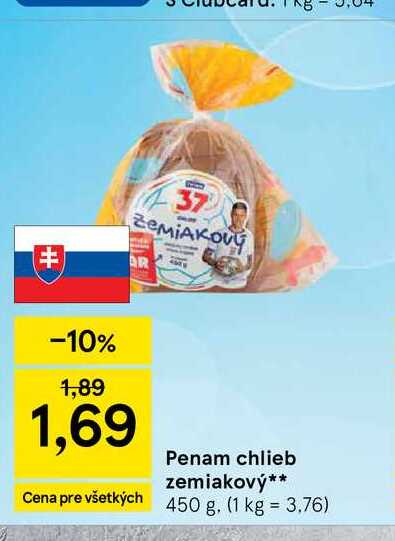 Penam chlieb zemiakový 450 g