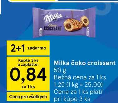 Milka čoko croissant 50 g