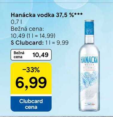 Hanácka vodka 37,5 % 0.7l