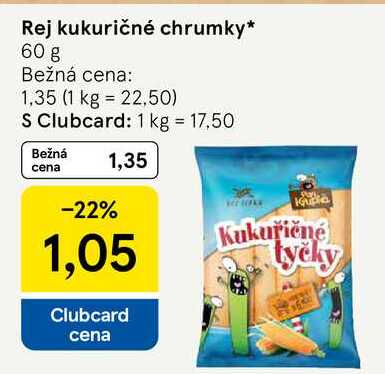 Rej kukuričné chrumky 60 g