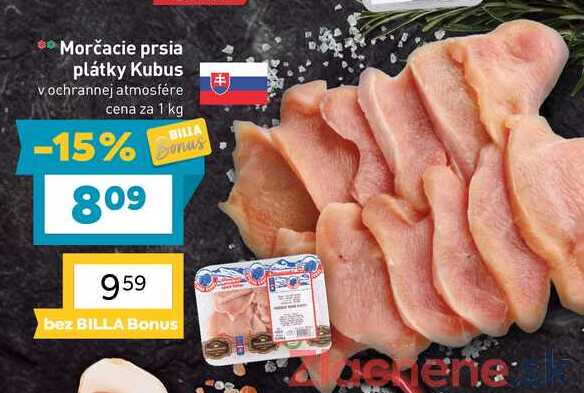 Morčacie prsia plátky Kubus vochrannej atmosfére cena za 1 kg