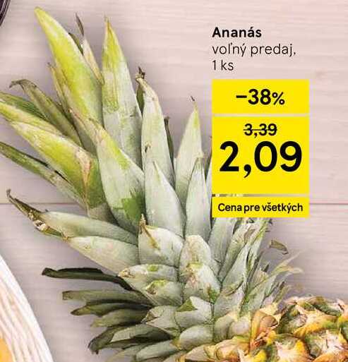 Ananás voľný predaj, 1 ks