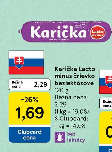 Karička Lacto minus črievko 120 g