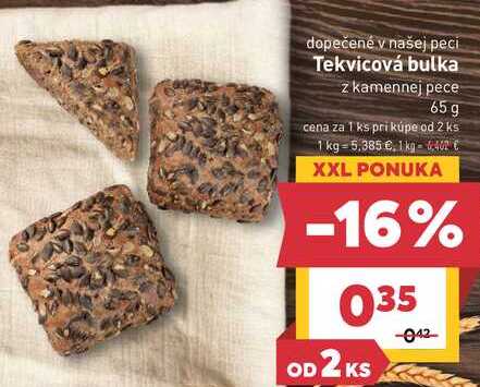Tekvicová bulka z kamennej pece 65 g