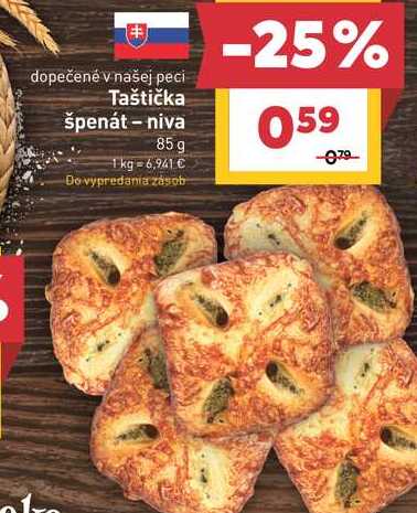 Taštička špenát - niva 85 g
