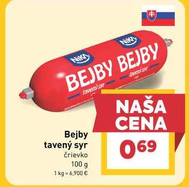Bejby tavený syr črievko 100 g