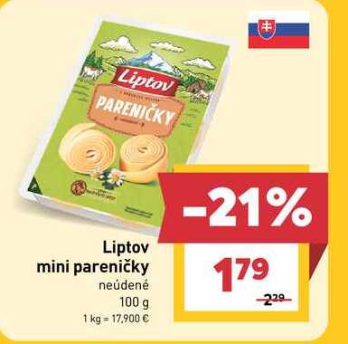 Liptov mini pareničky neúdené 100 g